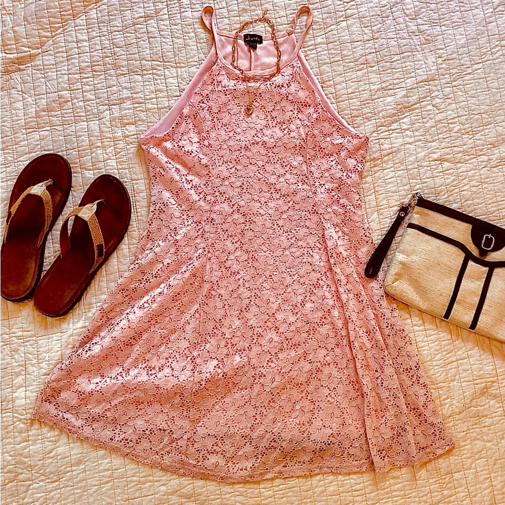 Justify Soft Pink Midi Spring Dress